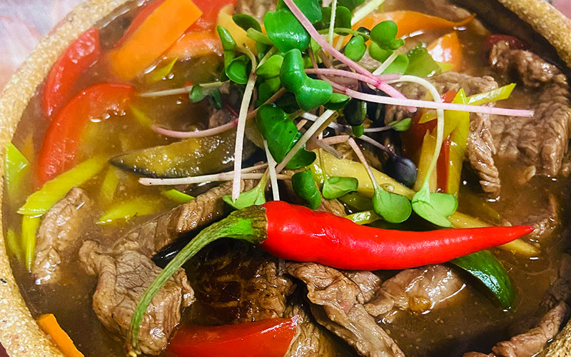 Hovädzia sviečková sečuan